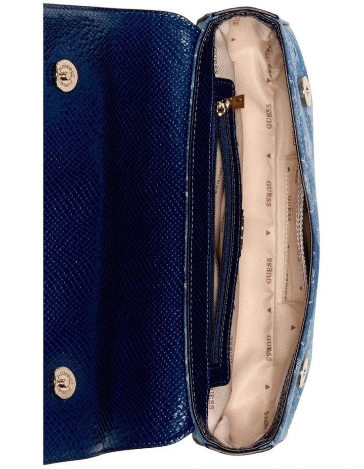 Dovie Flap Shoulder Bag in Blue image 4