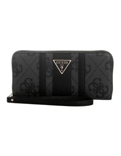 Laurel II Large Zip Around Wallet in Black