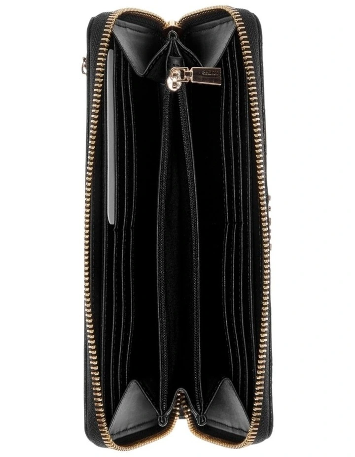 Laurel II Large Zip Around Wallet in Black image 3