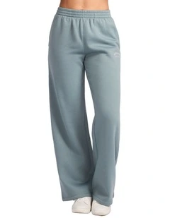 Lexington Wide Leg Womens Trackpants - Foam Green