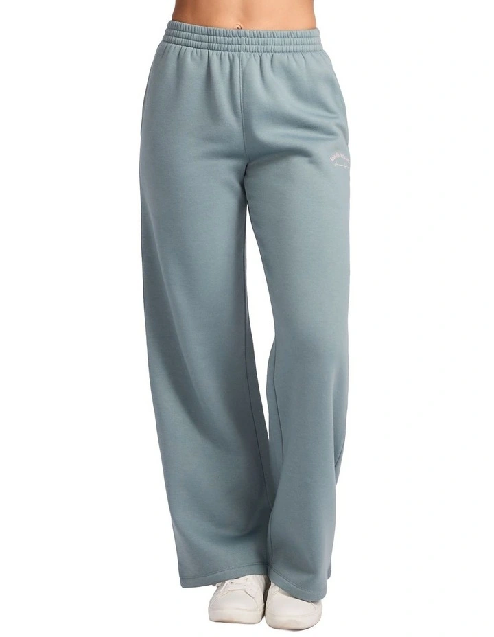 Lexington Wide Leg Womens Trackpants - Foam Green image 1