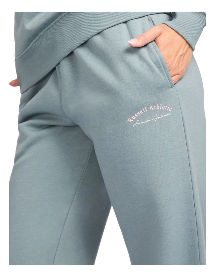Lexington Wide Leg Womens Trackpants - Foam Green image 5
