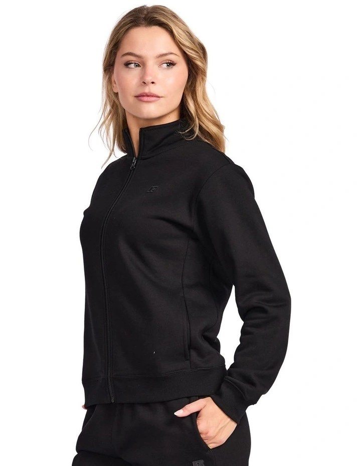 R Logo Trucker Zip Through Womens Jacket - Black image 3