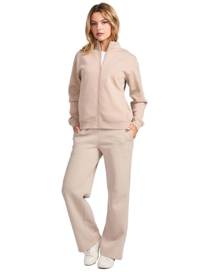 R Logo Trucker Zip Through Womens Jacket - String image 4