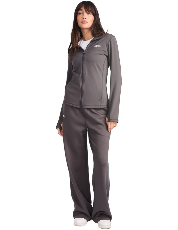 Miranda Open Leg Women's Trackpant - Dark Grey image 5
