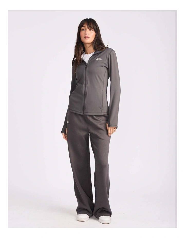 Miranda Open Leg Women's Trackpant - Dark Grey image 6