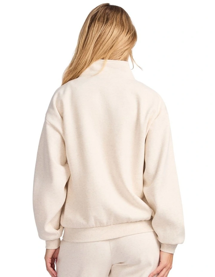 Lexington Women's Quarter Zip Sweat - Oat Marle image 2