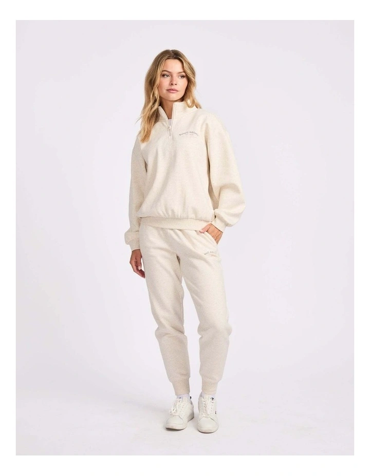 Lexington Women's Quarter Zip Sweat - Oat Marle image 6