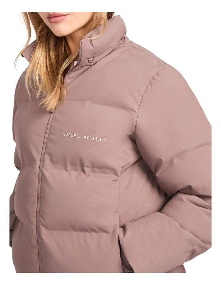 May Womens Puffer Jacket - Mushroom Brown image 5