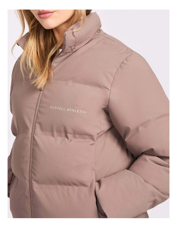 May Womens Puffer Jacket - Mushroom Brown image 6