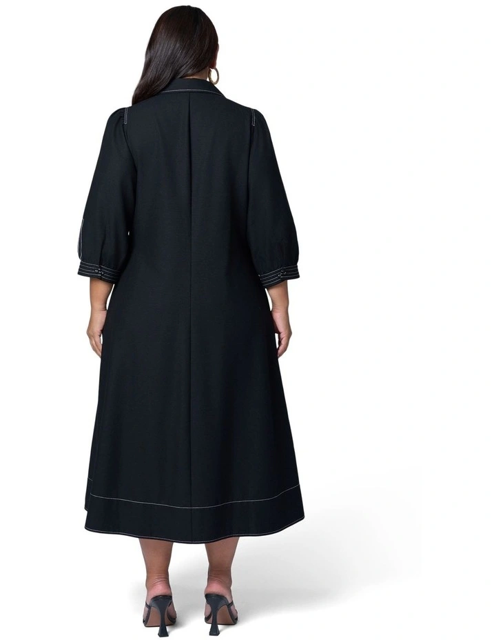 Midnight Muse Midi Shirt Dress image 2
