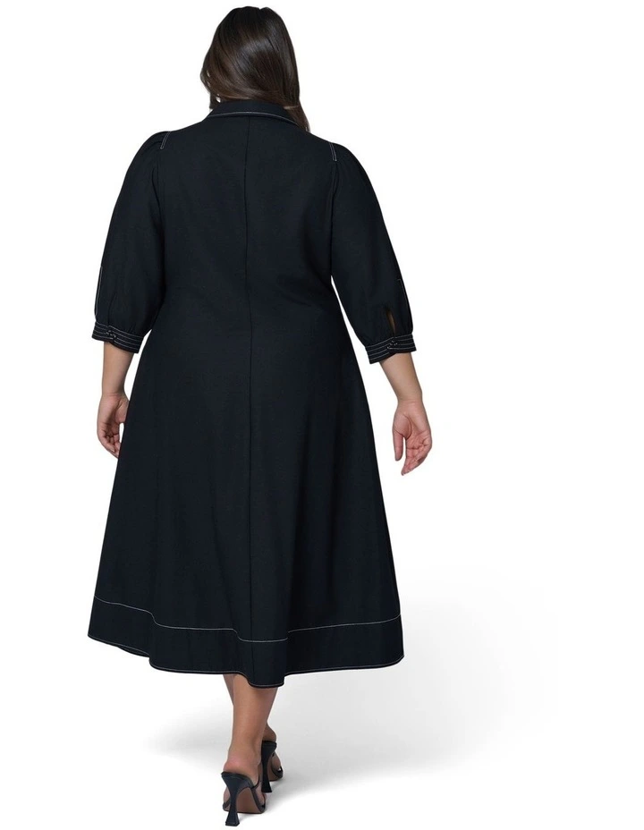 Midnight Muse Midi Shirt Dress image 2