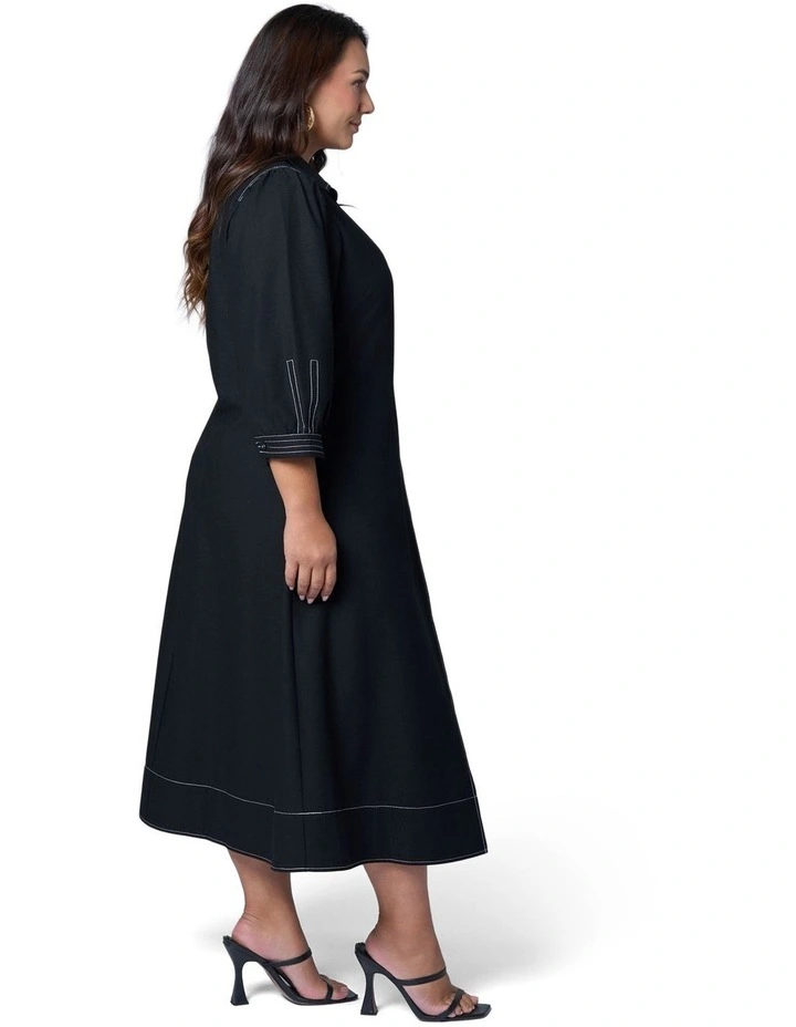 Midnight Muse Midi Shirt Dress image 3