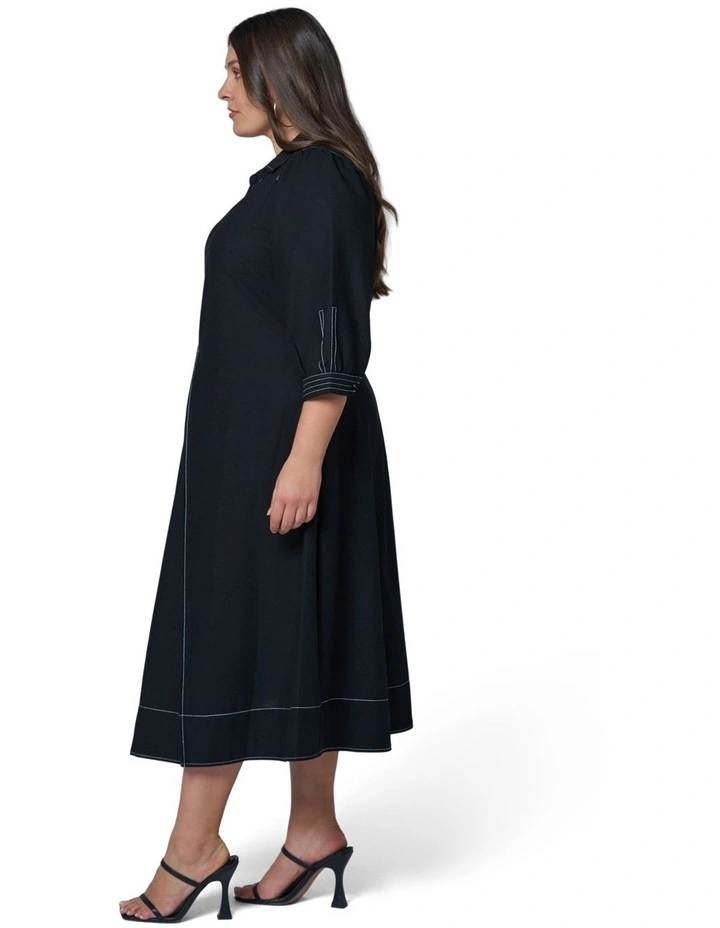 Midnight Muse Midi Shirt Dress image 3