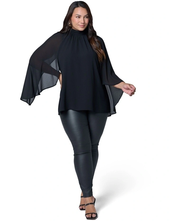 Fire and Rain Cape Blouse image 1