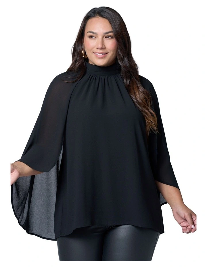 Fire and Rain Cape Blouse image 5