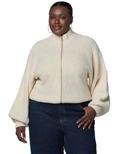 Lunaire Knit Bomber Jacket