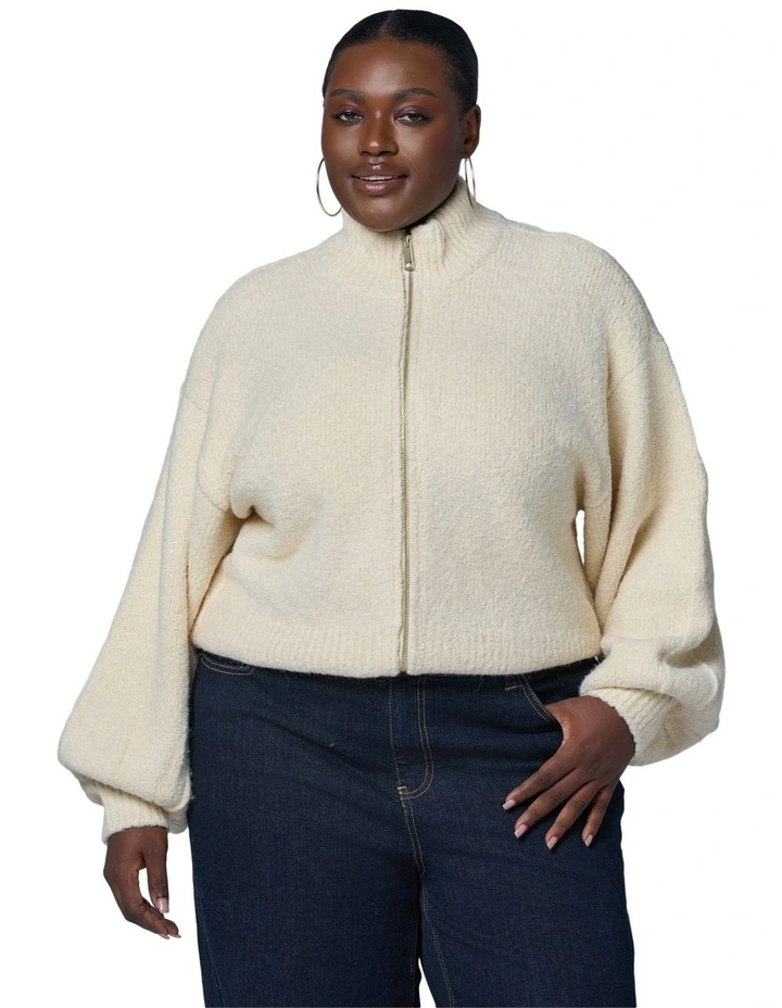 Lunaire Knit Bomber Jacket image 1