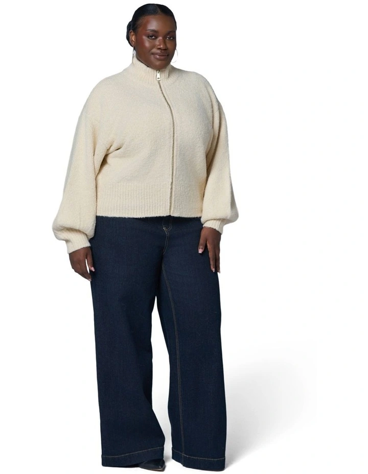 Lunaire Knit Bomber Jacket image 4