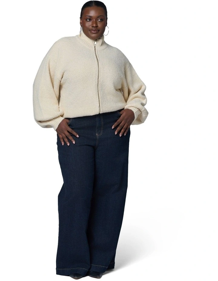 Lunaire Knit Bomber Jacket image 5
