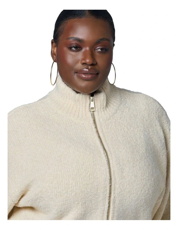 Lunaire Knit Bomber Jacket image 6