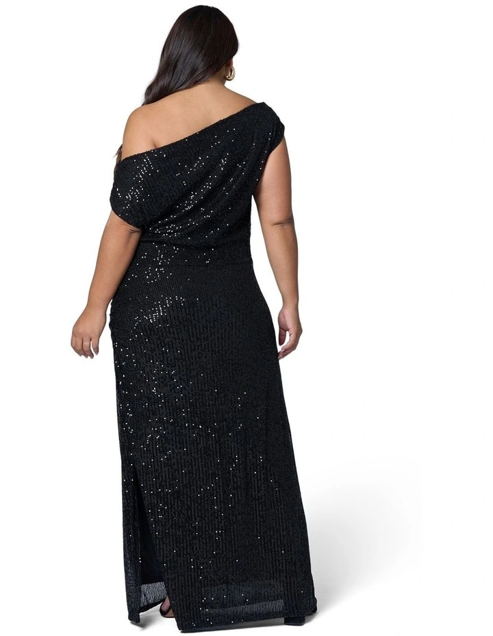 Platinum Nights Sequin Maxi Dress image 2