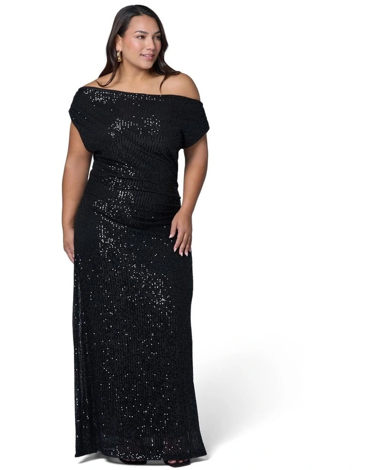 Platinum Nights Sequin Maxi Dress image 4