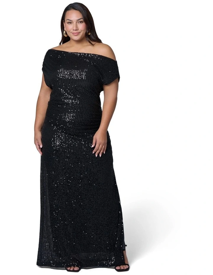 Platinum Nights Sequin Maxi Dress image 5