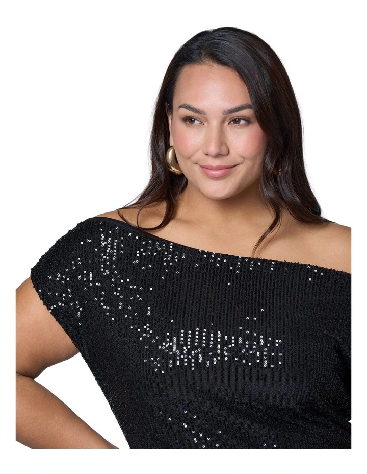 Platinum Nights Sequin Maxi Dress image 6
