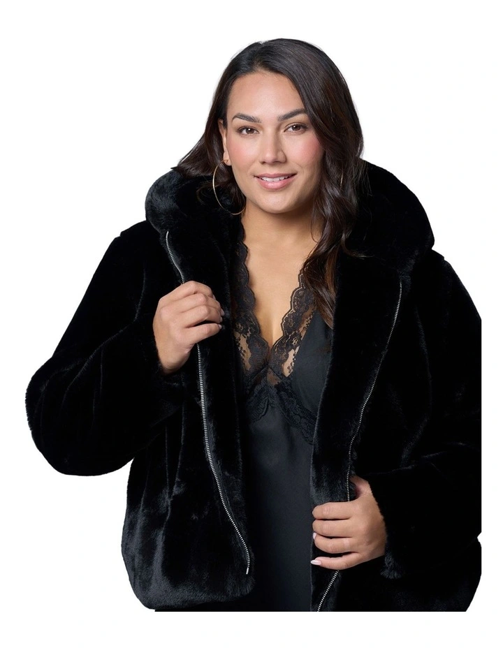 Sweet Vice Fur Bomber Jacket image 4