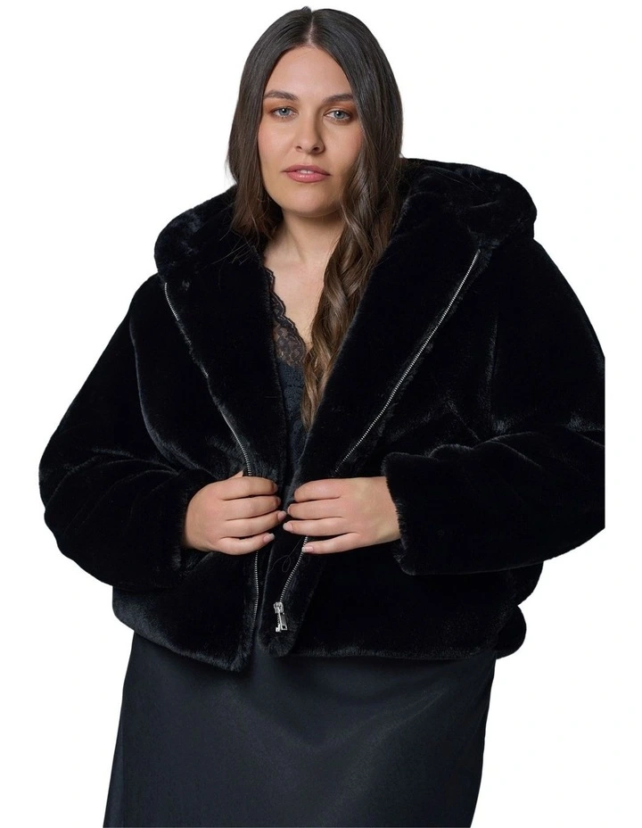 Sweet Vice Fur Bomber Jacket image 4
