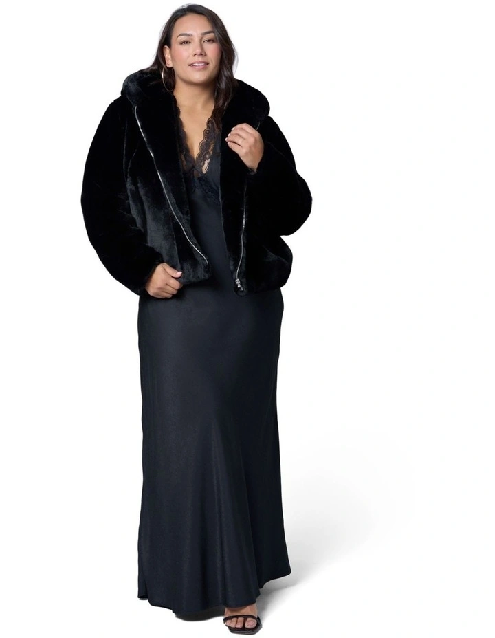 Sweet Vice Fur Bomber Jacket image 5