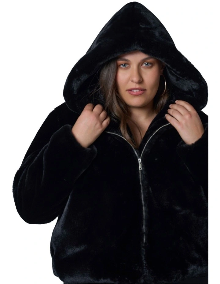 Sweet Vice Fur Bomber Jacket image 5