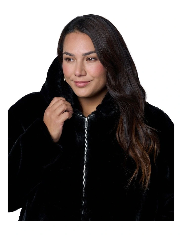 Sweet Vice Fur Bomber Jacket image 6