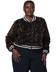 Sunday Girl Sequin Bomber