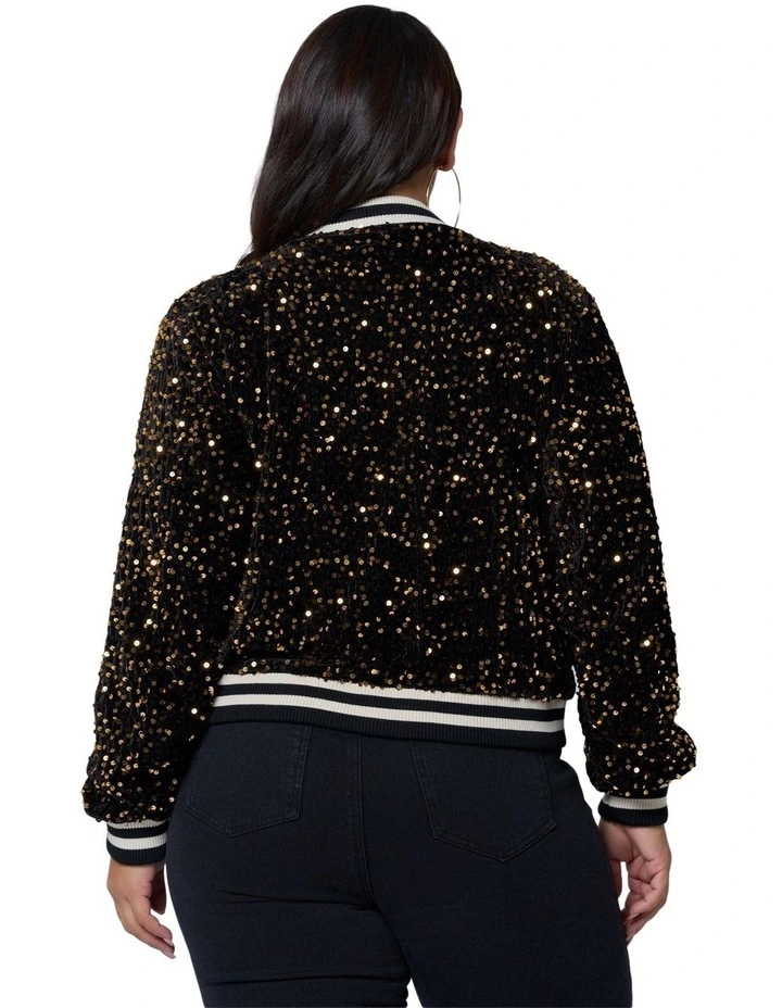 Sunday Girl Sequin Bomber image 2