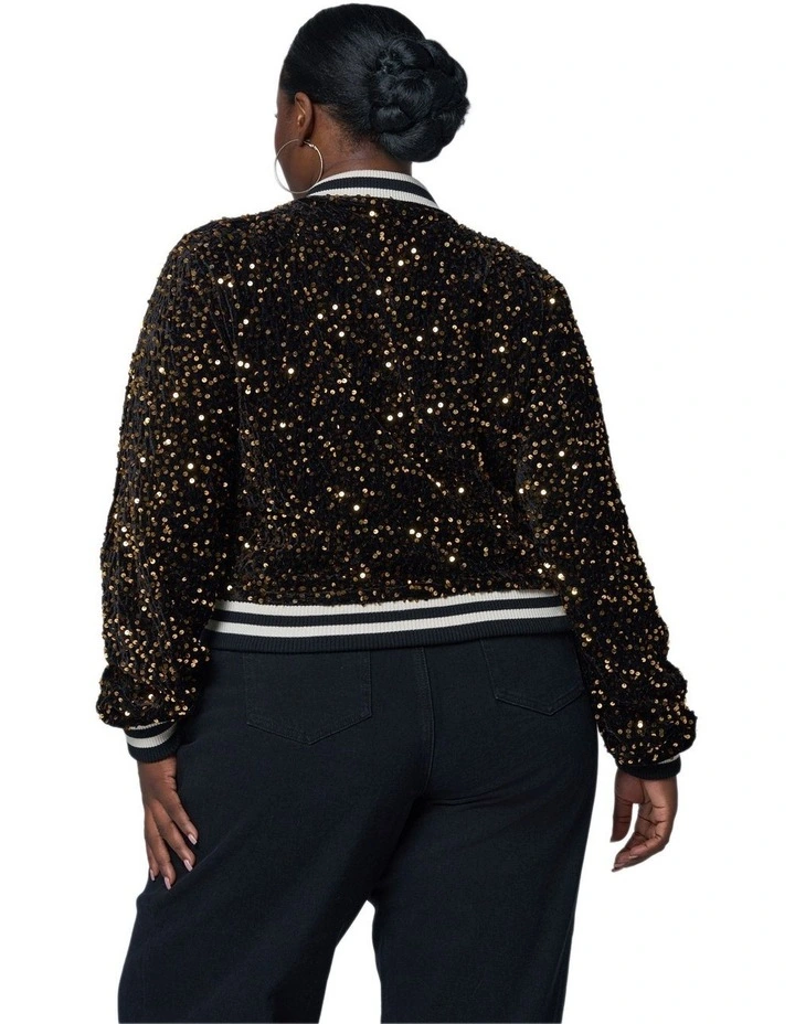 Sunday Girl Sequin Bomber image 2