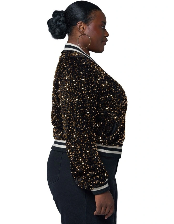 Sunday Girl Sequin Bomber image 3