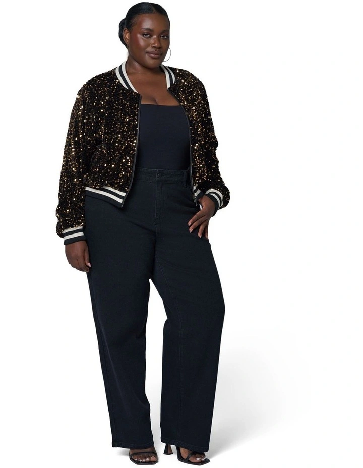Sunday Girl Sequin Bomber image 4