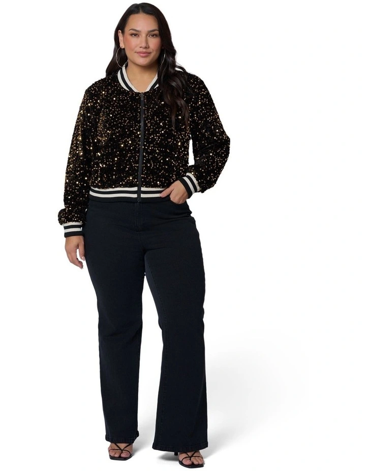 Sunday Girl Sequin Bomber image 5