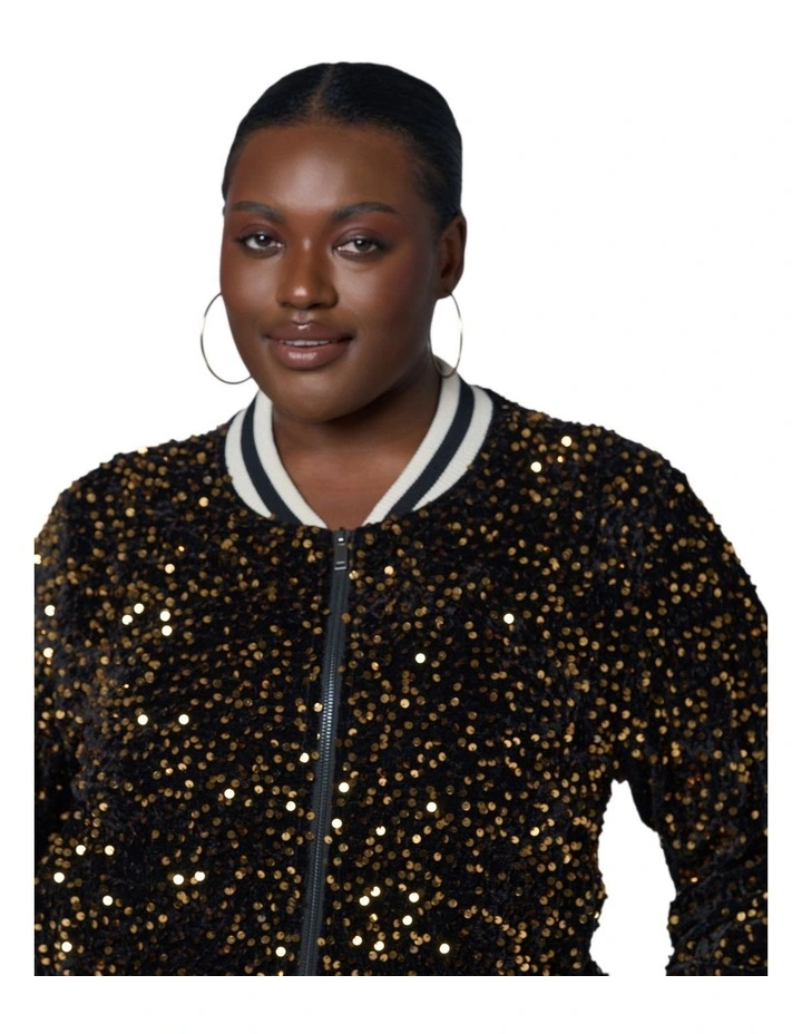 Sunday Girl Sequin Bomber image 6