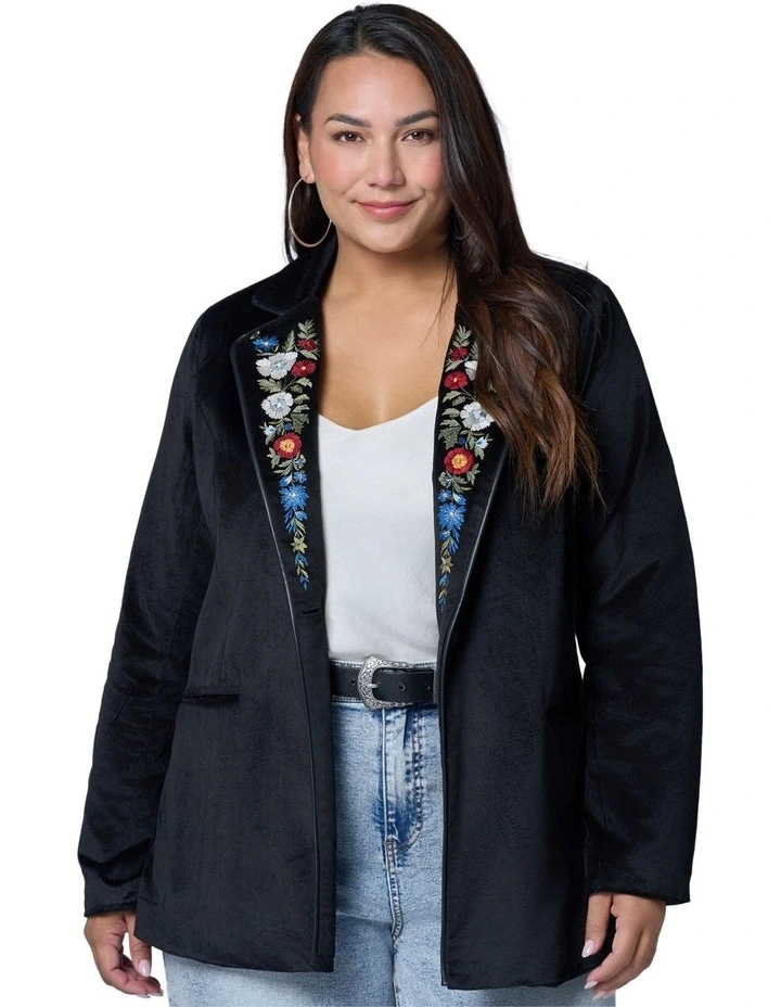 Dreamscape Velvet Blazer image 4