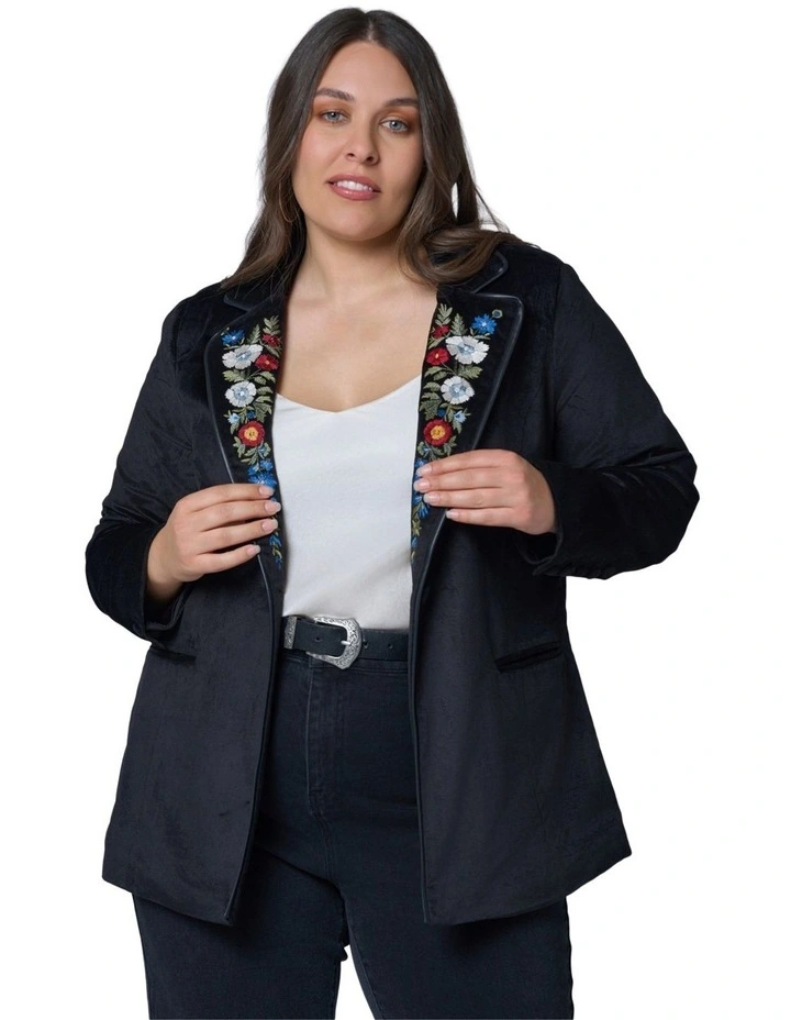 Dreamscape Velvet Blazer image 4