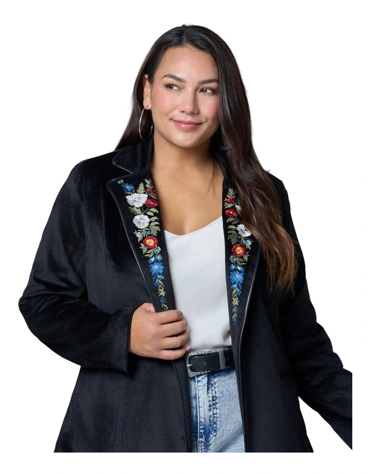 Dreamscape Velvet Blazer image 5