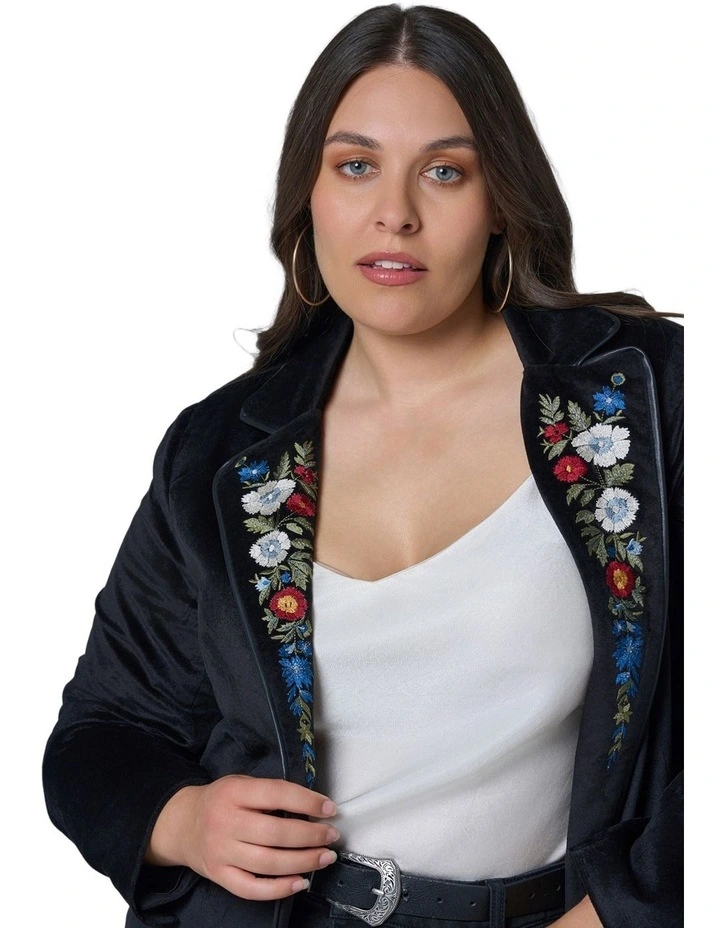 Dreamscape Velvet Blazer image 5