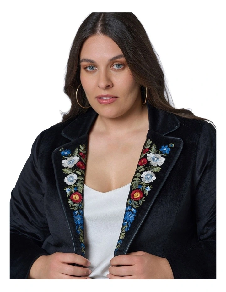 Dreamscape Velvet Blazer image 6