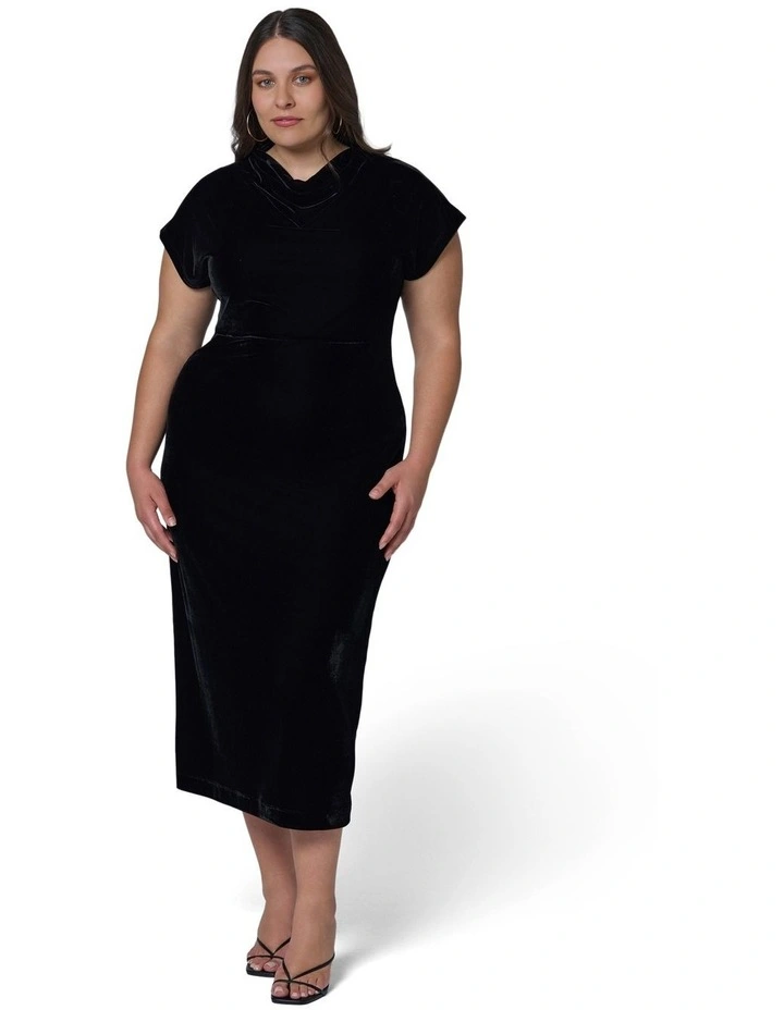 Mayday Velvet Midi Dress image 1