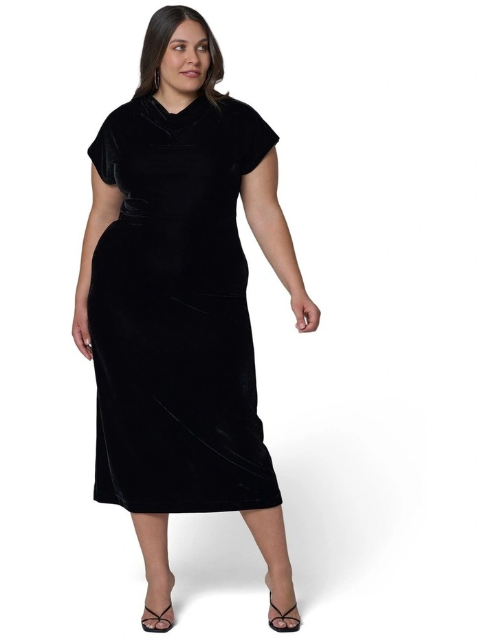 Mayday Velvet Midi Dress image 5