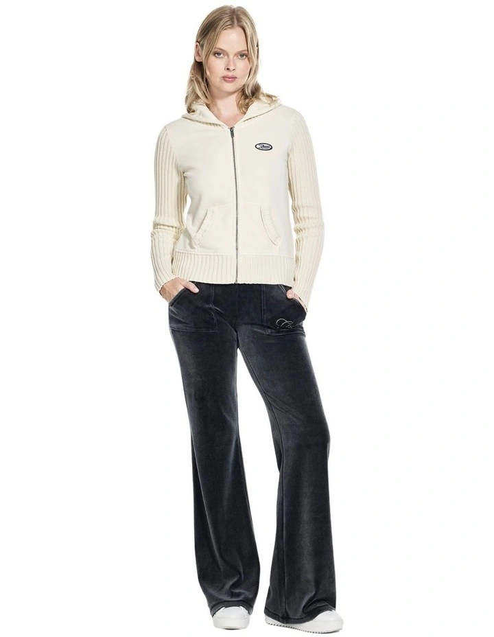 Guess Originals Eco Zip Hoodie in Beige image 4