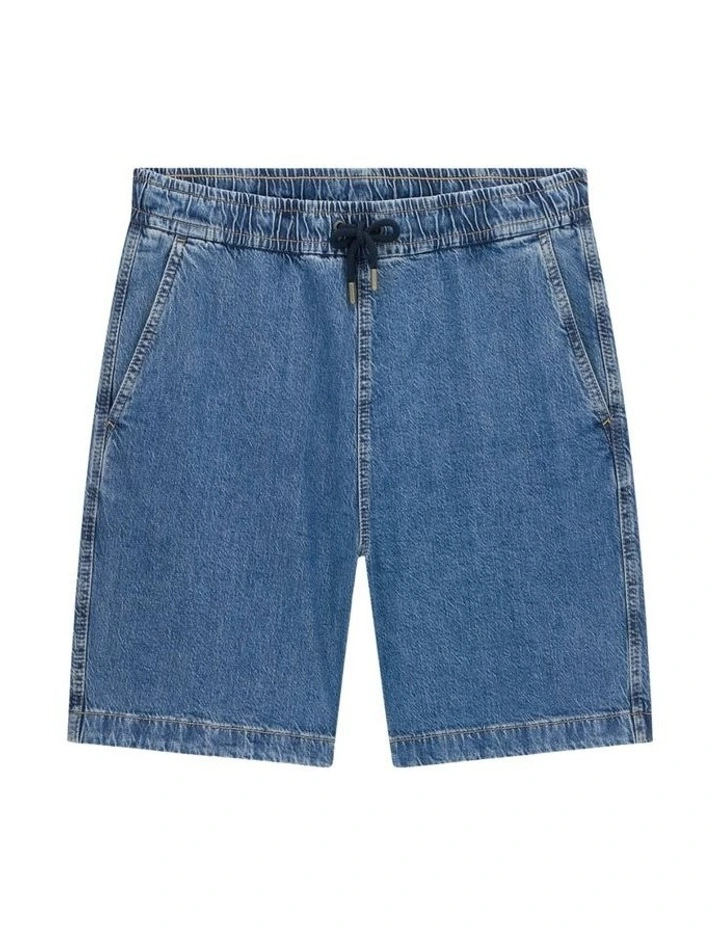 Guess Jeans Jogger Denim Shorts in Blue image 5